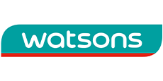 watsons logo, watsons text on soft green color