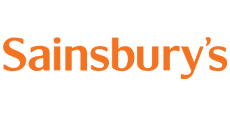 Sainsbury's logo with orange text
